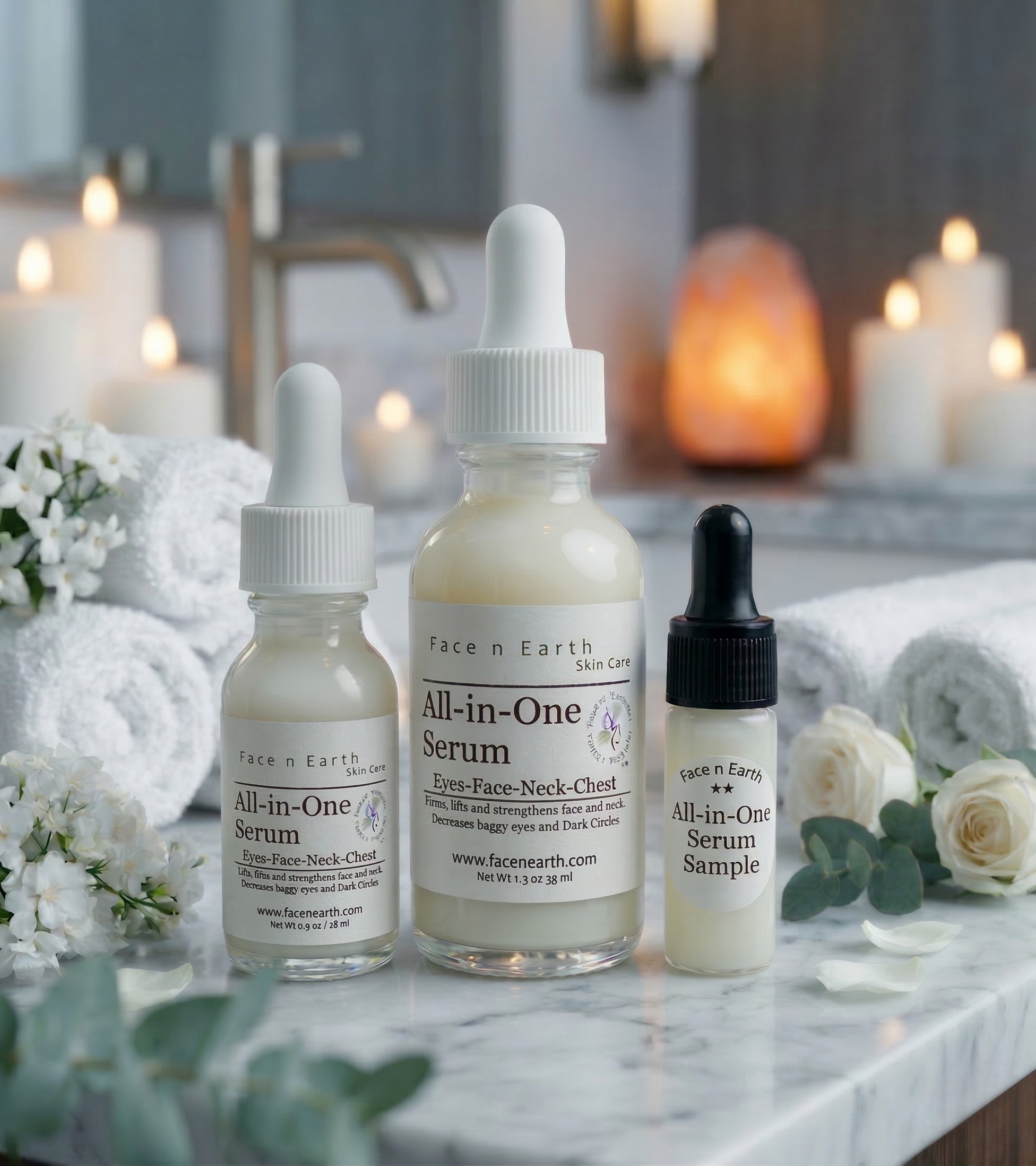 All-in-One Serum | 7-Peptide & Stem Cell Total Recovery - Facenearth