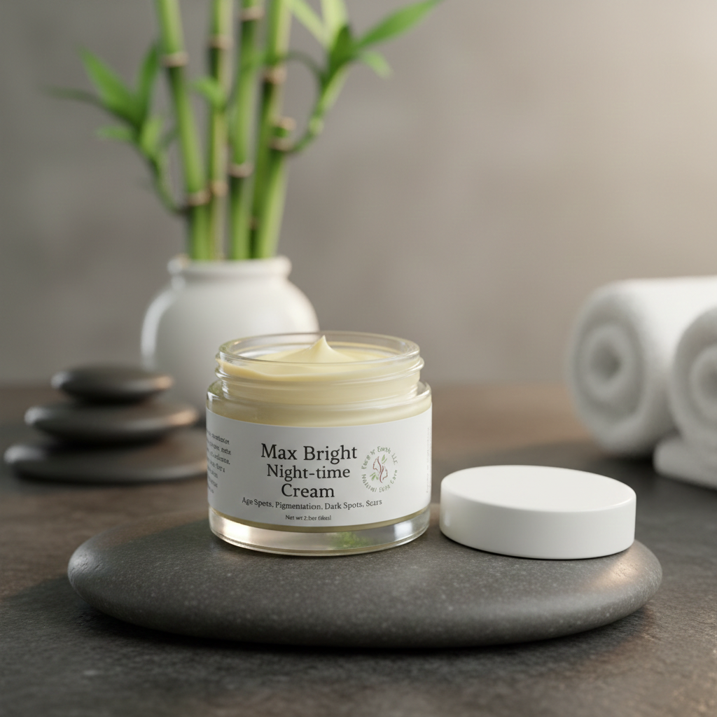 Max Bright Night-time Cream MSM, Vit C, Licorice - Facenearth