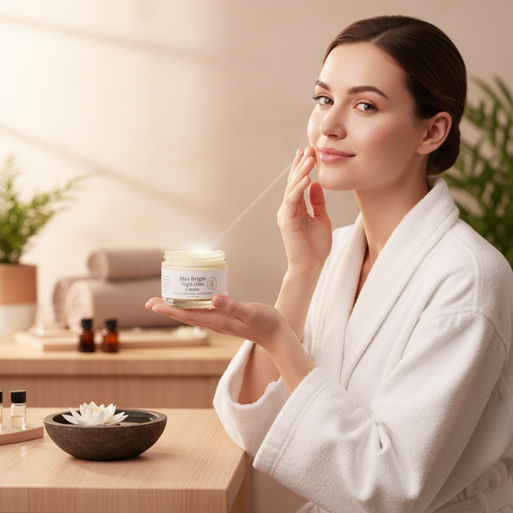 Max Bright Night-time Cream MSM, Vit C, Licorice - Facenearth