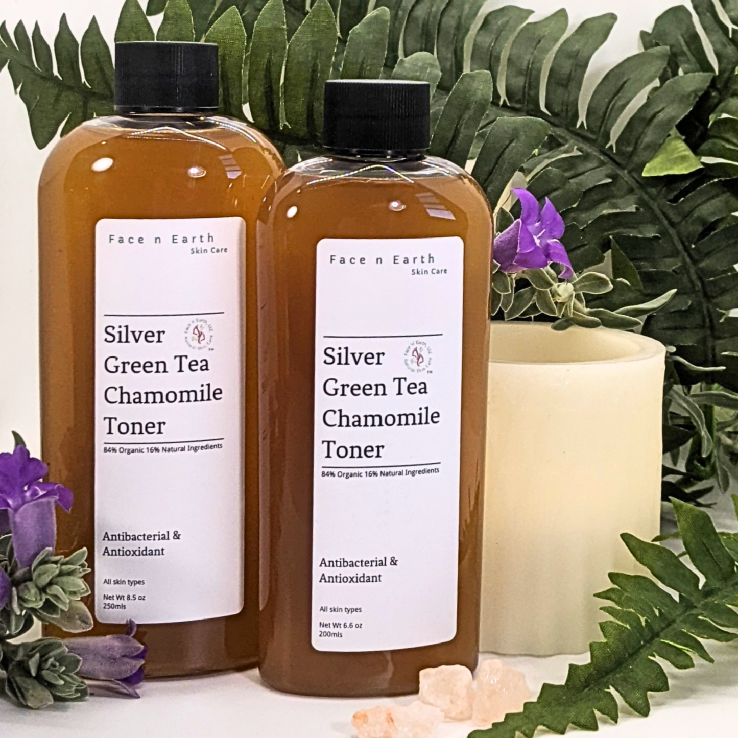 Colloidal Silver, Green Tea & Chamomile Toner - Facenearth