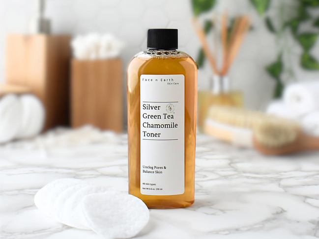 Colloidal Silver, Green Tea & Chamomile Toner - Facenearth